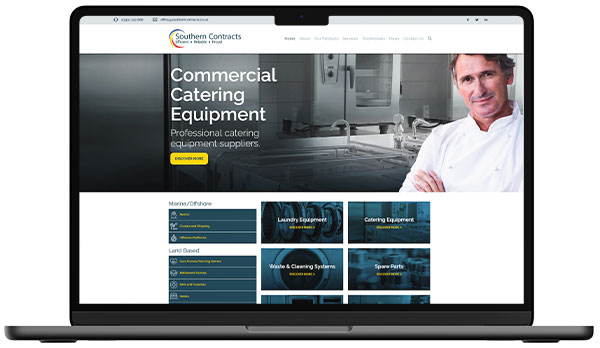 Southern Contracts mobile responsive Wordpress web design Bournemouth, Poole, Christchurch, Dorset